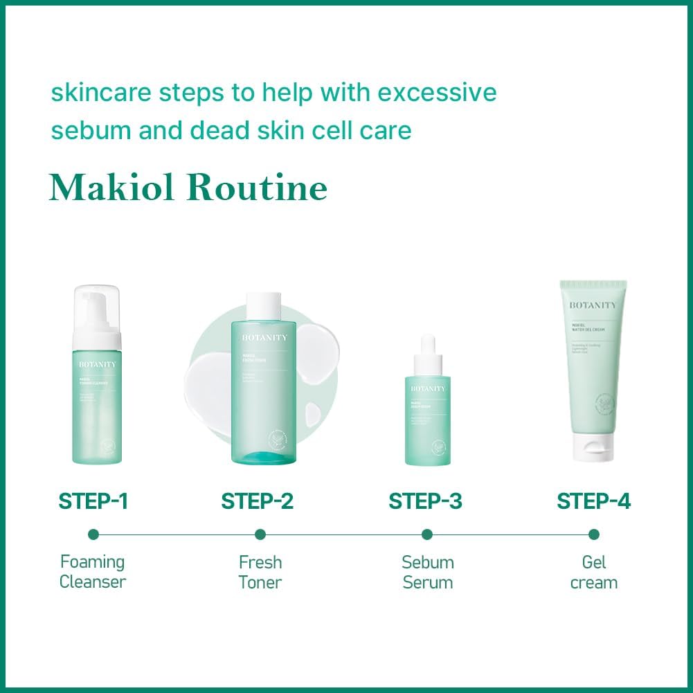 Makiol Toner | PHA | Cica Toner | Hydrating & Refreshing for Oily Skin | Sebum Control | Pore Refining | Acne Prone Sensitive Skin, Oily Skin | Cruelty-Free | 10fl oz