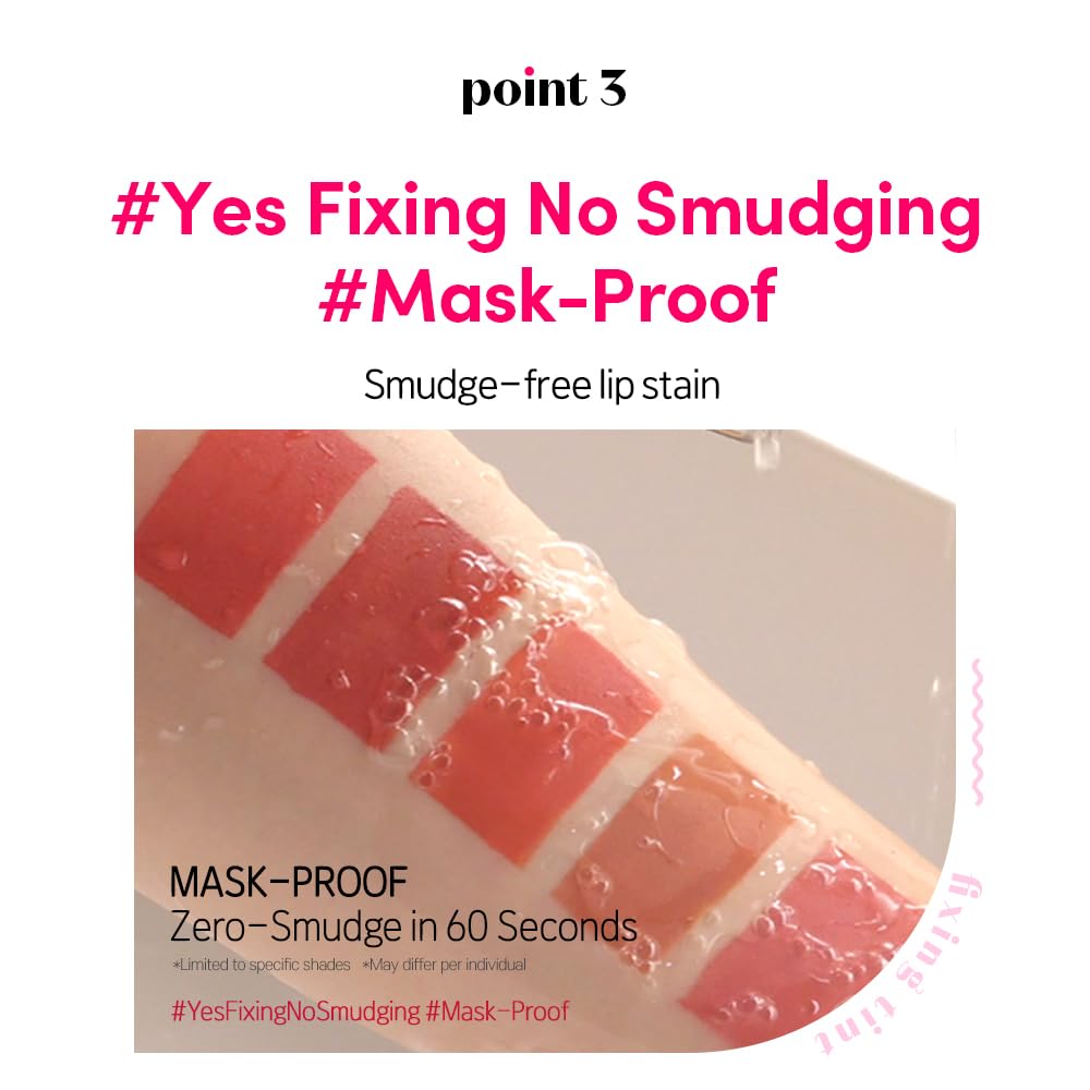 ETUDE Fixing Tint #03 Mellow Peach (4g) | Long Lasting High Pigmented Liquid Lipstick | Waterproof Lightweight Matte Finish Lip Stain | Full Coverage | Korean Makeup, Kbeauty