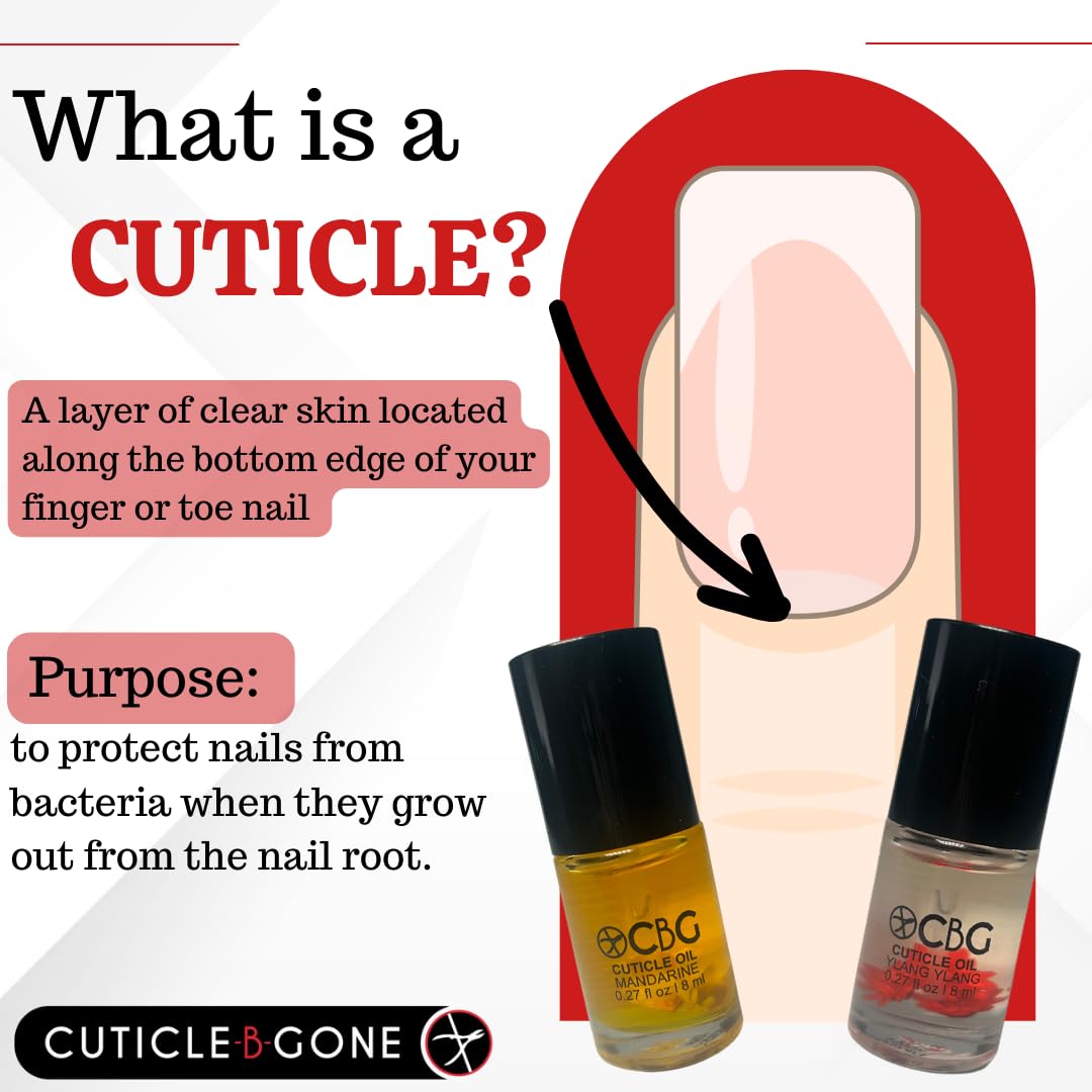 Cuticle Oil for Nails, Hydrating Cuticle Oil, Softens Dry Cuticles, Moisturizes Nail Beds, Conditions Skin, Smooths Rough Edges, Supports Nail Care, Mandarine, 0.27 Fl Oz