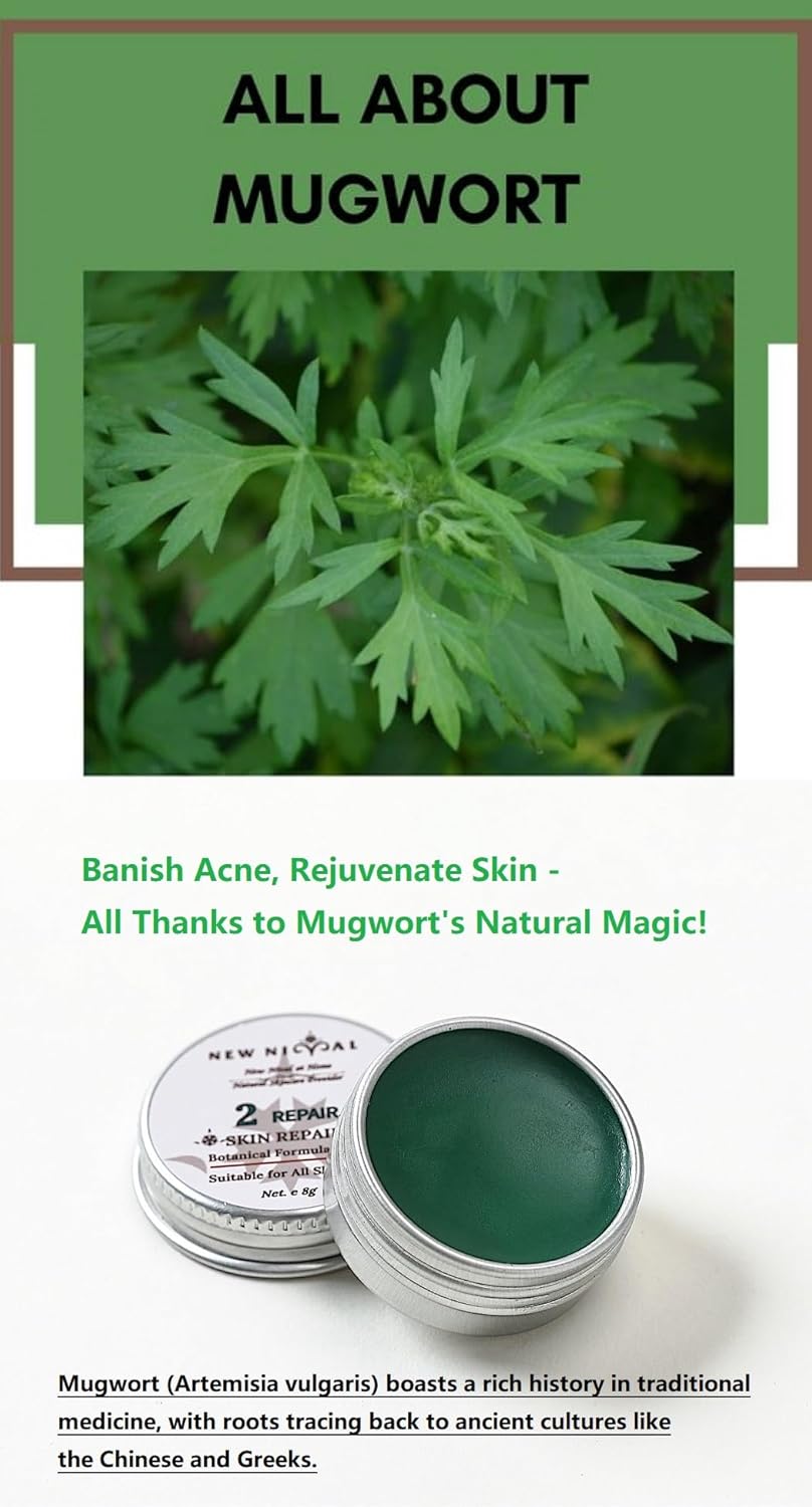 2 Step 20 Days Complete Acne Skin Care Kit.Acne Cleanser Pure Mugwort Essential Oil Soap Face Wash-Cleanse, Hydrate,Moisturize,Harmonize for Restored Skin Balance-1Pcs,120g