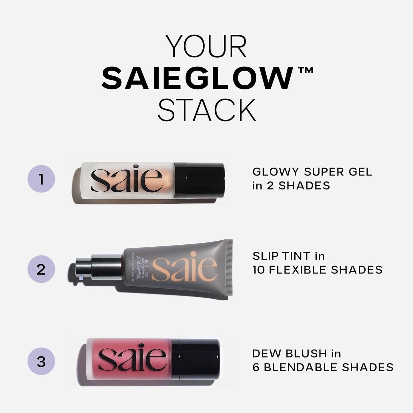 Saie Slip Tint SPF 35 Tinted Moisturizer - Light Coverage Moisturizer + Broad Spectrum Zinc Oxide Sunscreen with Hydrating Hyaluronic Acid - Shade Five + Half (1.35 oz)