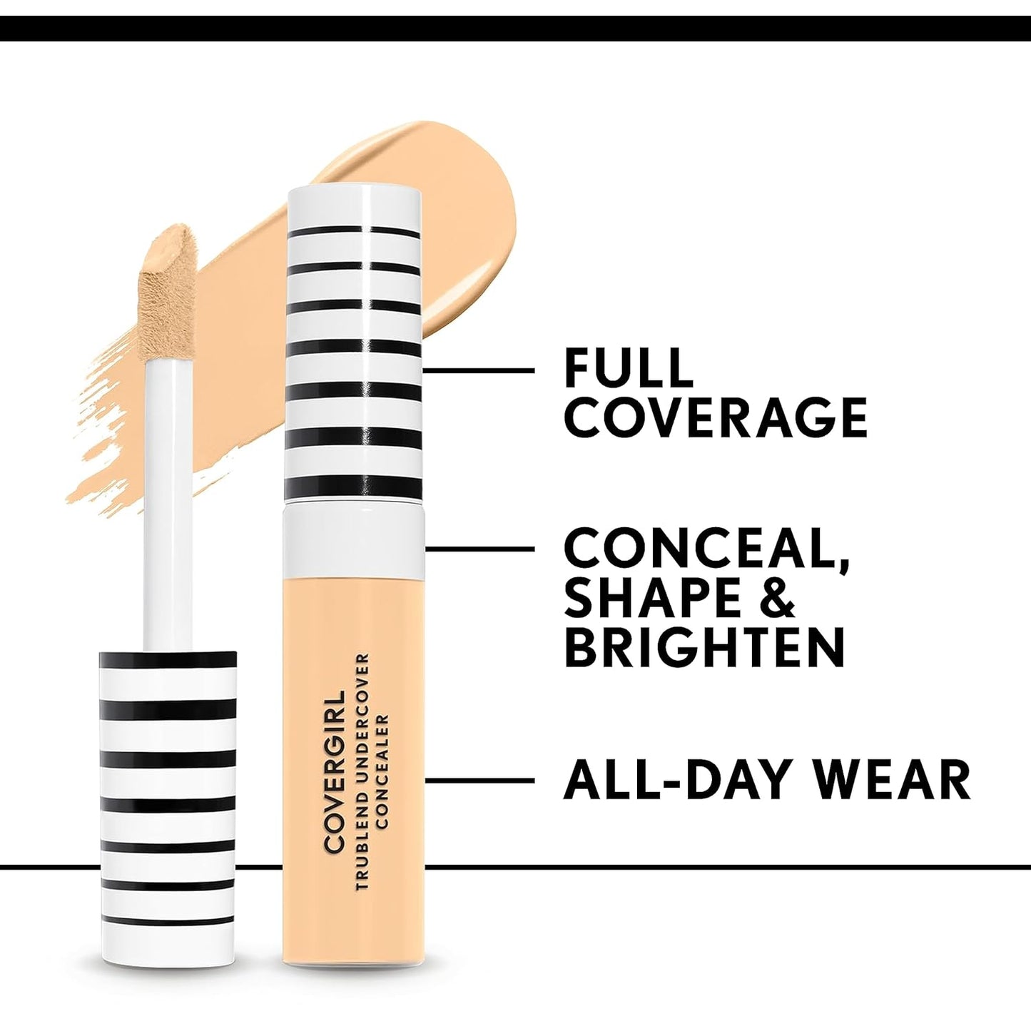 COVERGIRL TruBlend Undercover Concealer, Golden Amber, Pack of 1
