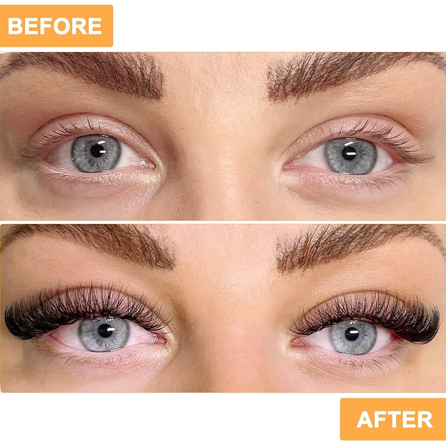 B&Qaugen Lash Clusters 30D-D-15 Individual Lashes 280 Clusters False Eyelash 10D 20D 30D 40D Lash Clusters Extensions Individual Lashes Cluster DIY Eyelash Extensions at Home (30D-D,15MM)