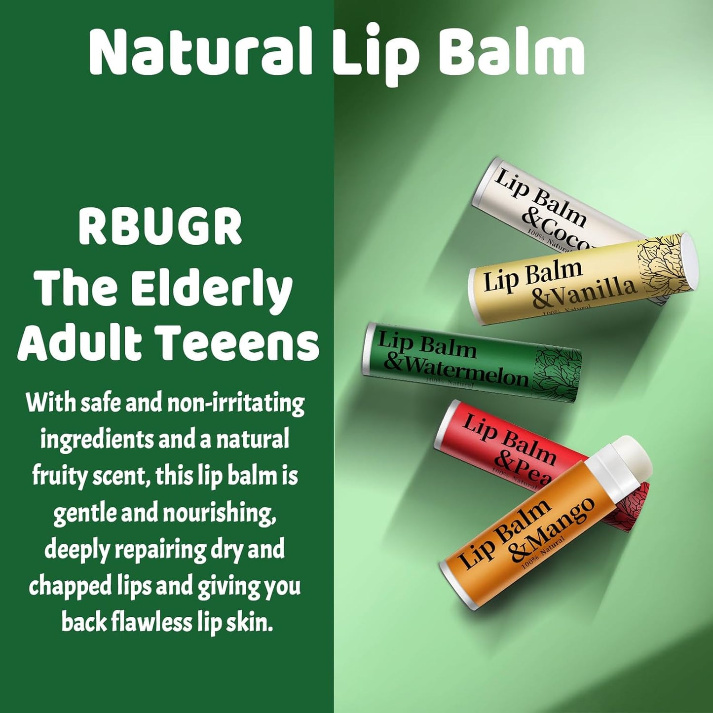 39 Pack of Lip Balm, 12 Flavored Lip Balm in Bulk Natural Lip Balms Set, Beeswax Moisturising & Soothing Lip Balms Bulk Gifts for Women Stocking Stuffers Party Favors(4.2g/0.15oz)