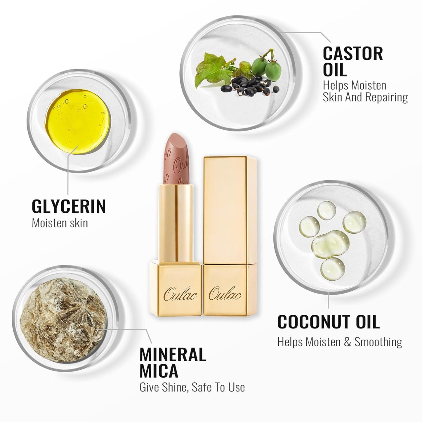 Oulac Red Lipstick Christmas Gifts for Women - Metallic 3D Shine Lightweight Hydrating Formula, High Impact Lip Color, Full Coverage Lip Makeup, Cherry Bomb(12)