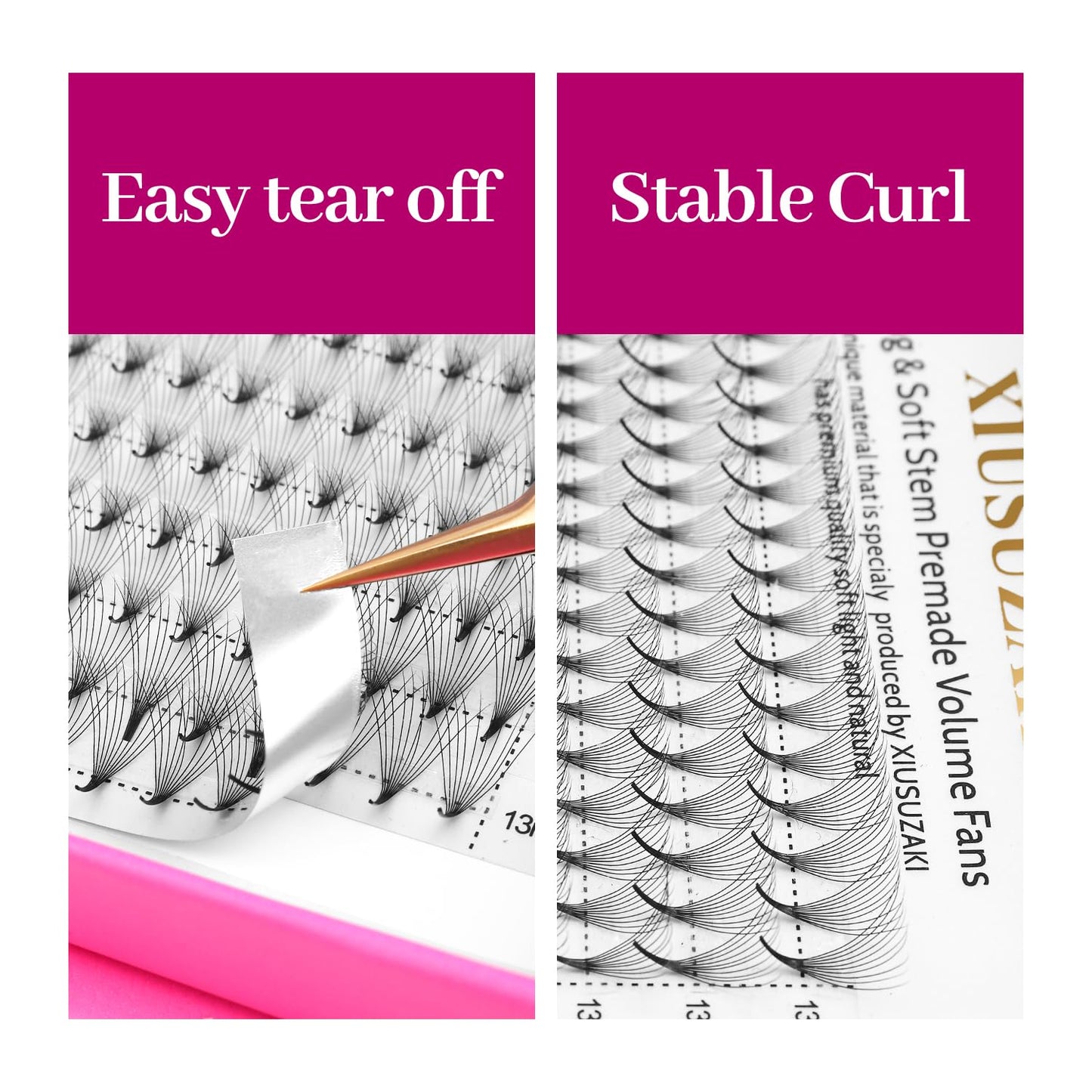 Premade Fans Eyelash Extensions 16D Volume Lash Extensions 0.05 Thickness Eyelash Extension D Curl Premade Lash Fans Mix 9-16mm Fluffy Soft Handmade Lash Fan(16D-0.05-D,9-16mm)
