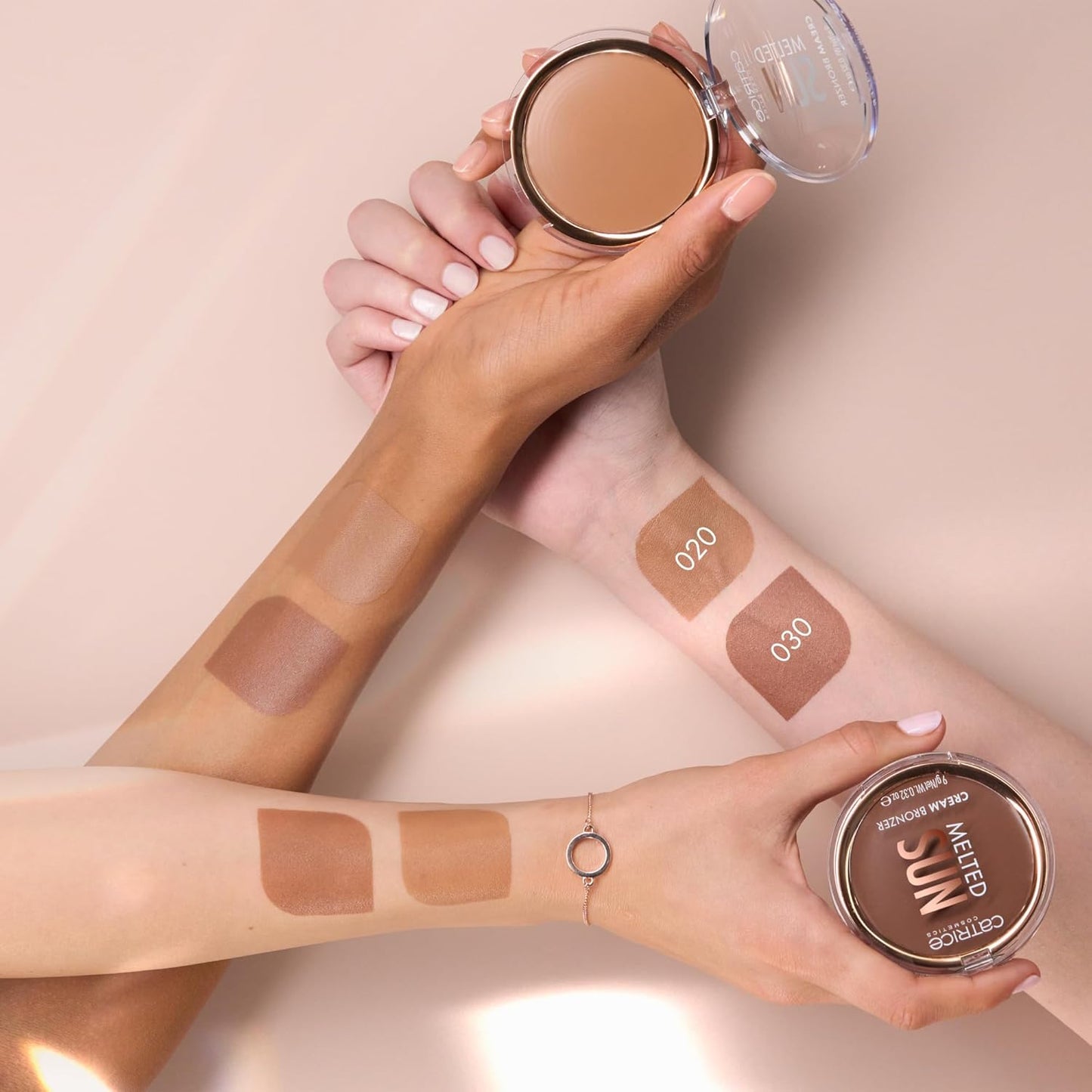 Catrice | Melted Sun Cream Bronzer, Easy to Blend Buildable Coverage for Long Lasting Bronzed Glow, Vegan & Cruelty Free, Without Parabens, Oil & Microplastic Particles (20 | Beach Babe)
