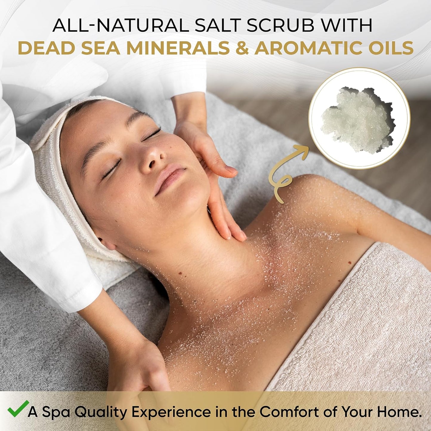 Salt Cellar Spa Skin Reviving Kiwi Mango Salt Scrub - Energize Your Skin with Dead Sea Minerals - Revive, Refresh, and Rejuvenate - Made in Israel, Cruelty-Free, 18 oz.