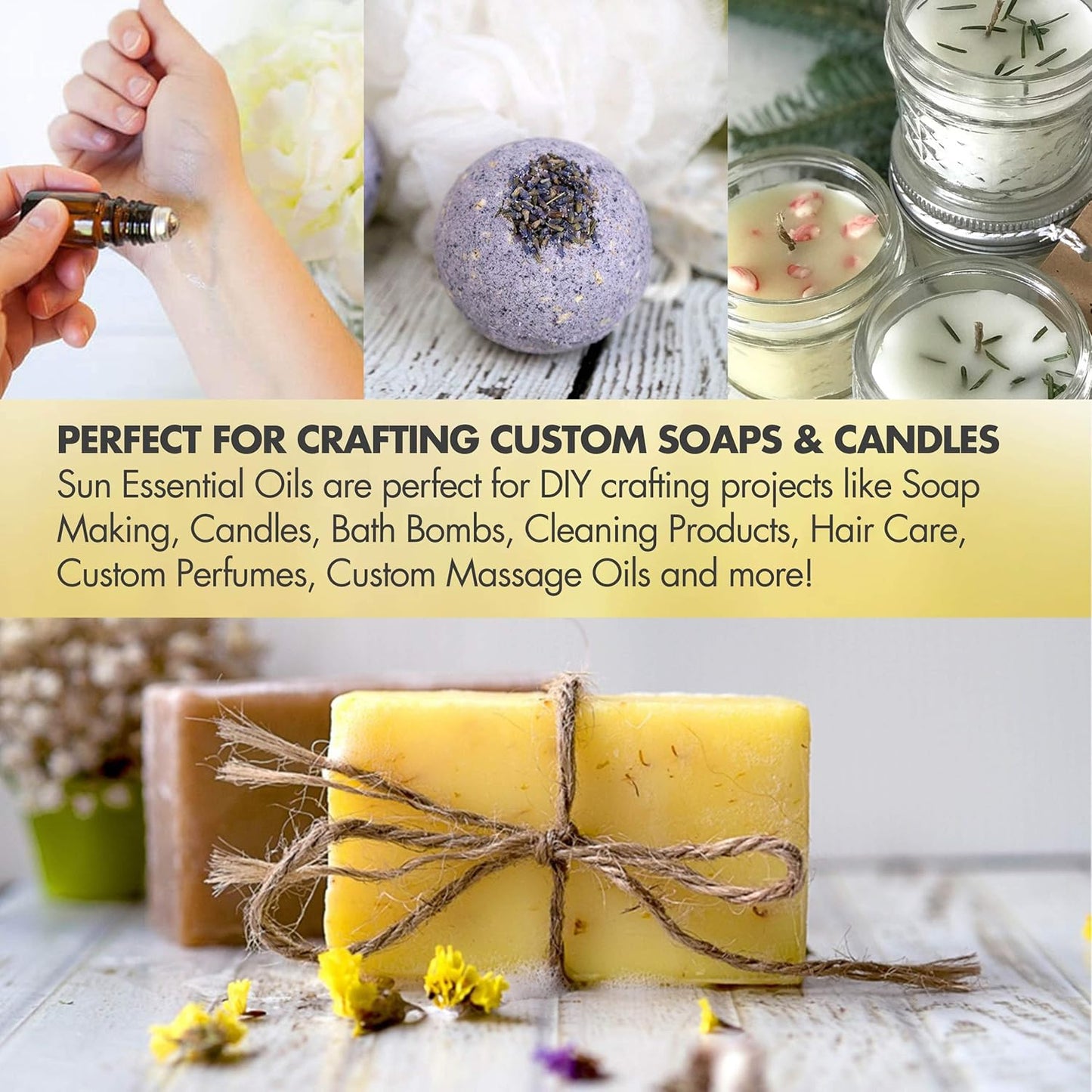 Sun Essential Oils Clary Sage Essential Oil 4oz - Clary Sage Aromatherapy Oil