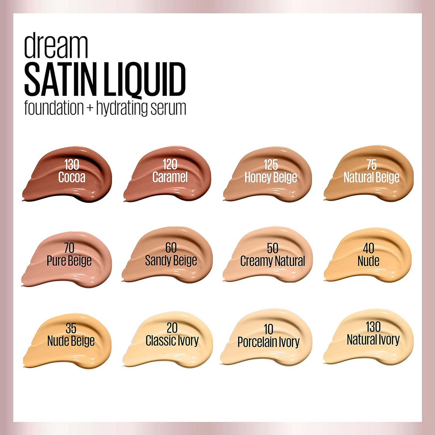 Maybelline New York Dream Satin Liquid Foundation (Dream Liquid Mousse Foundation), Nude, 1 fl. oz.