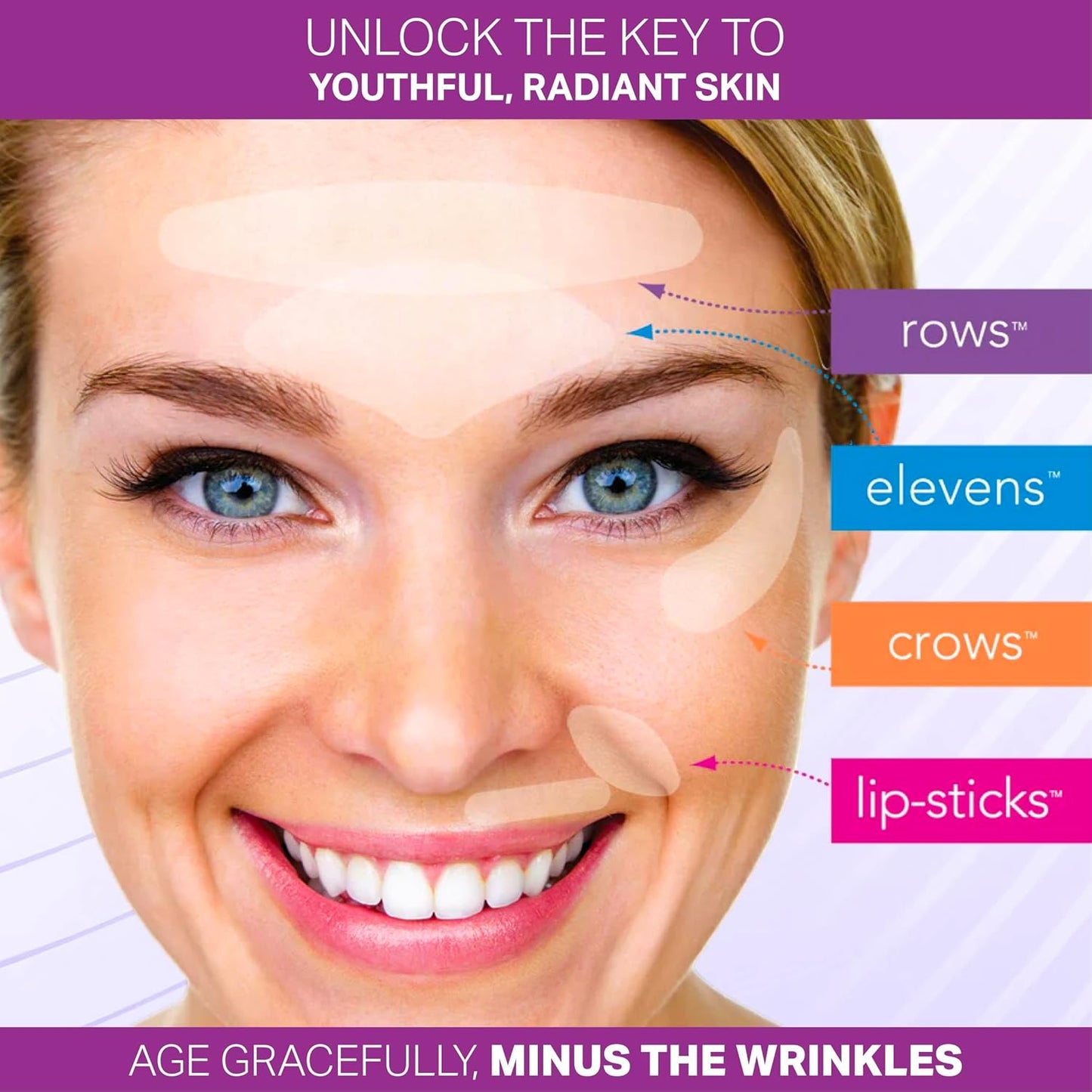 Furlesse Crows Wrinkle Patches, Overnight Eye Patches for Wrinkles and Crow’s Feet Lines, Non-invasive Anti-Wrinkle Patches, Anti-aging Skincare, 60 Patches, 30-Day Use