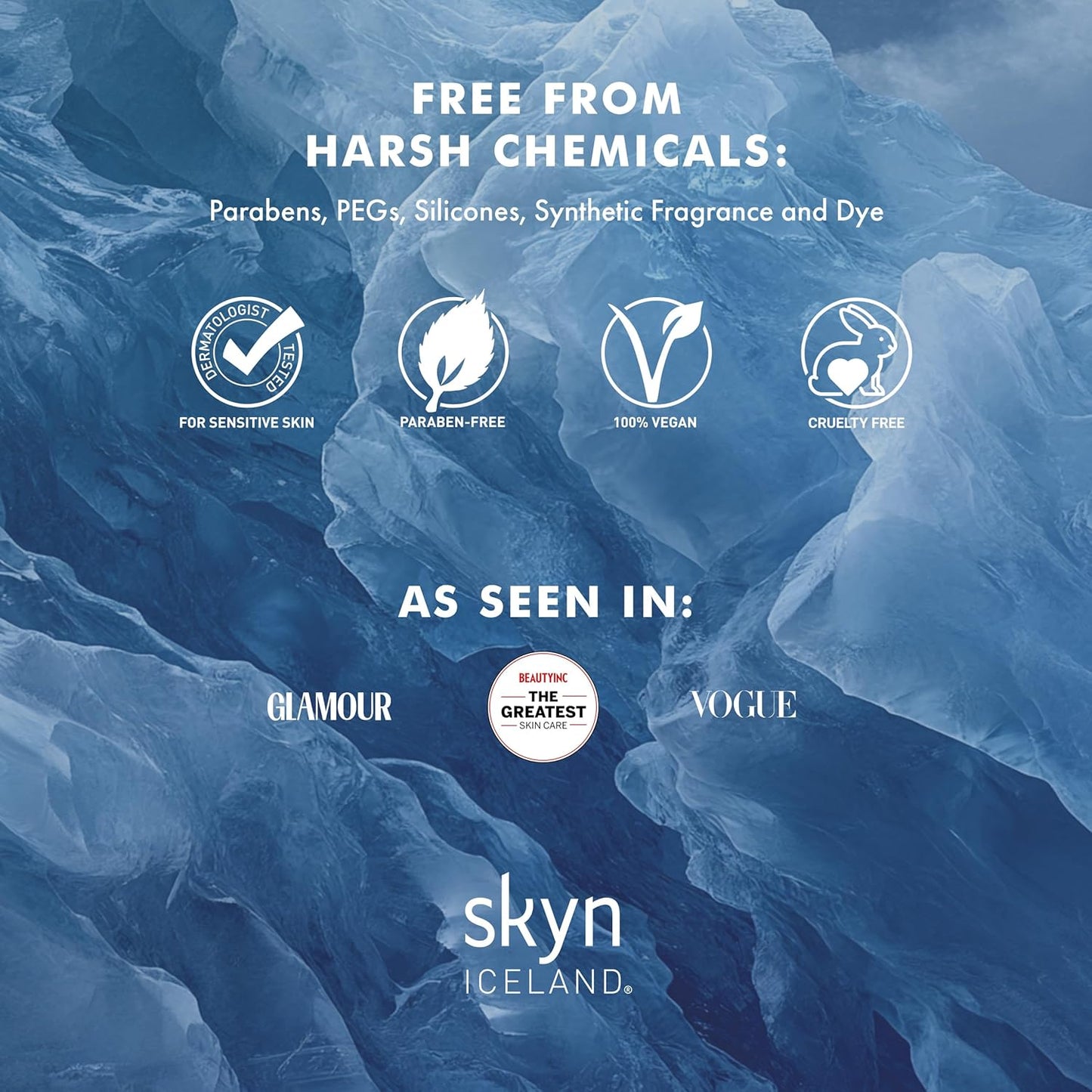 skyn ICELAND Hydro Cool Firming Under Eye Patches, Instant Cooling for Puffy, Tired Eyes with Peptides and Coenzyme Q10, 10 Minute Treatment, Vegan, All Skin Types, 8 Pairs