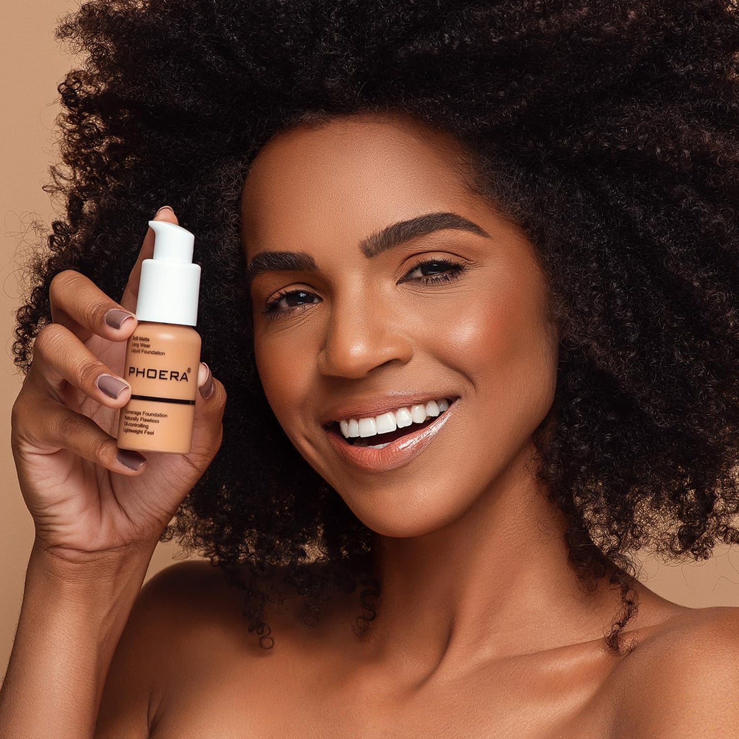 PHOERA Foundation, PHOERA Matte Liquid Foundation,PHOERA Makeup for Women, PHOERA Foundation Full Coverage Concealer, 30ml 24HR Matte Oil Control Concealer (108-Tan)