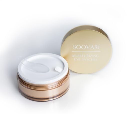 Moisturizing Eye Patches, 60 pcs, 24K Gold Infused, Reduce Dark Circles, Puffy Eyes, Wrinkles, Under Eye Bags. Under Eye Mask, Made in Korea