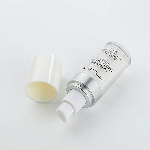 TLM Foundation Color Changing,TLM Colour Changing Liquid Foundation Hides Wrinkles & Lines,BB Cream Makeup Base Concealer Cover Moisturizing Fluid for all Skin Tone SPF15(30ML)