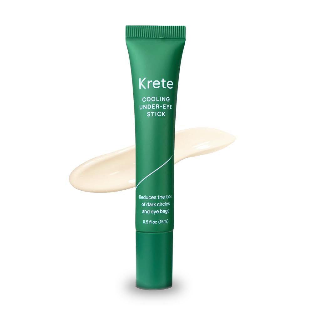 Cooling Under-Eye Stick with Liposomal Caffeine and Tripeptide-5 - Helps with Dark Circles and Puffiness, Vegan & Cruelty-Free, 0.5oz