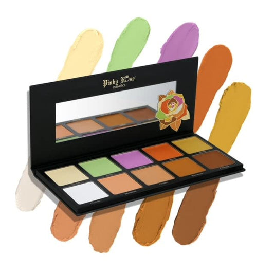 Pinky Rose Cosmetics 10HD Correct & Conceal Cream Palette