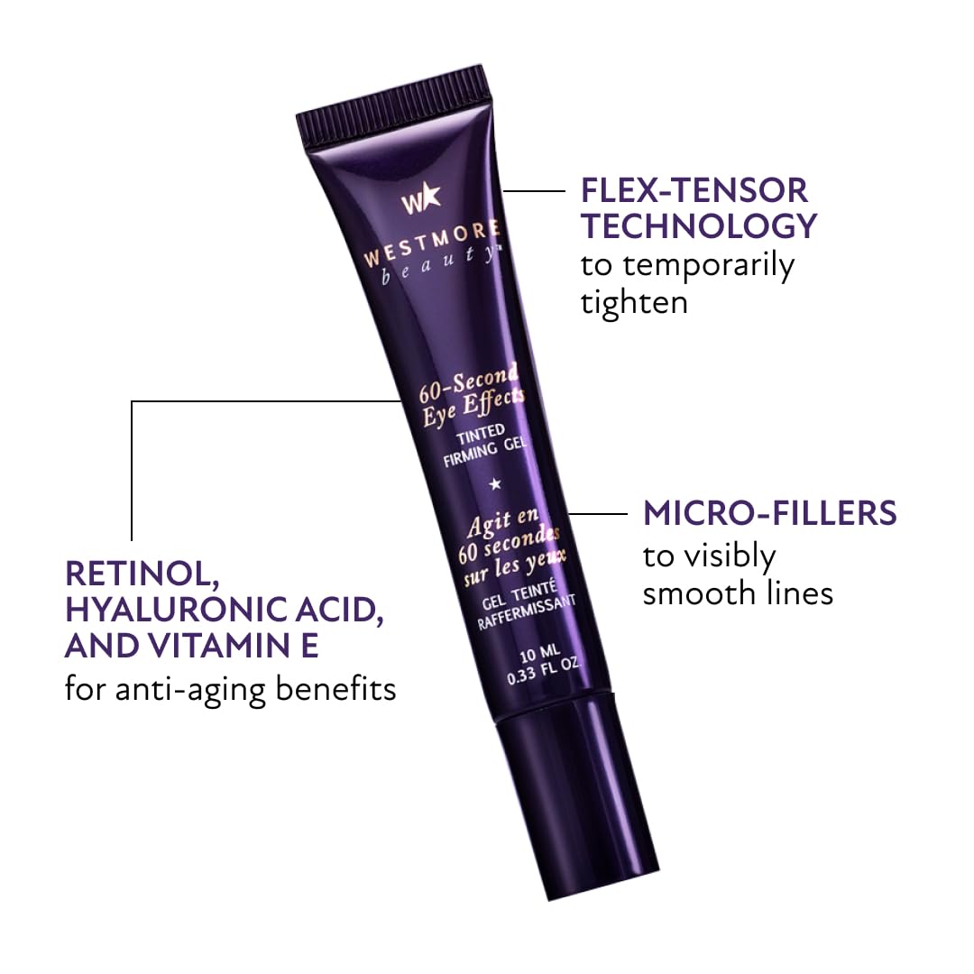 Westmore Beauty 60 Second Eye Effects - Eye Tightening Serum Instant - Instant Eye Tightener - Instant Eye Bag Remover Puffiness - Instant Firming Eye Cream - Instant Face Lift Serum