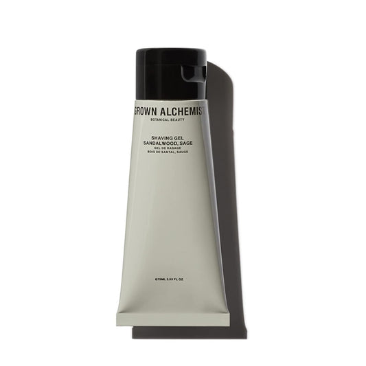 Grown Alchemist Shaving Gel, Sandalwood & Sage. Hydrating Botanicals, Close, Smooth Shave (75ml)