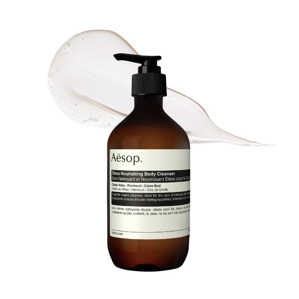 Aesop Eleos Nourishing Body Cleanser | Hydrating Ingredients For Refreshed, Soft Skin | Enriched With Emollients, Humectants, Purifying Botanicals | 500mL / 16.9oz