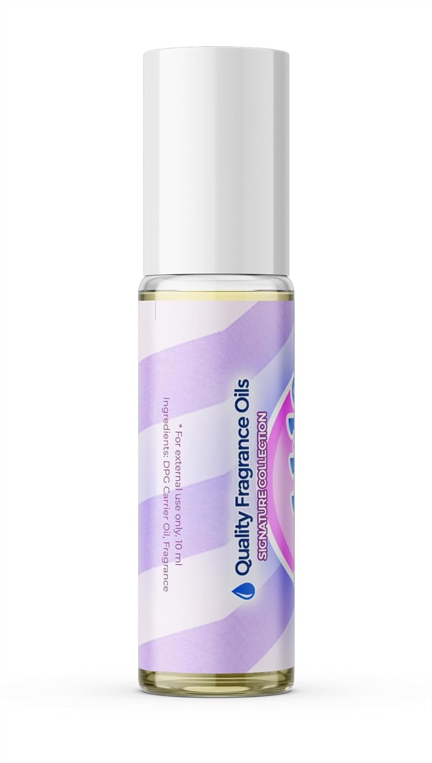 Quality Fragrance Oils' Bubble Gum Seduction for Women | Long-Lasting Perfume Oil, Alcohol-Free, Strong Scent, 10ml Roll-On | Affordable Alternative to Designer Fragrances