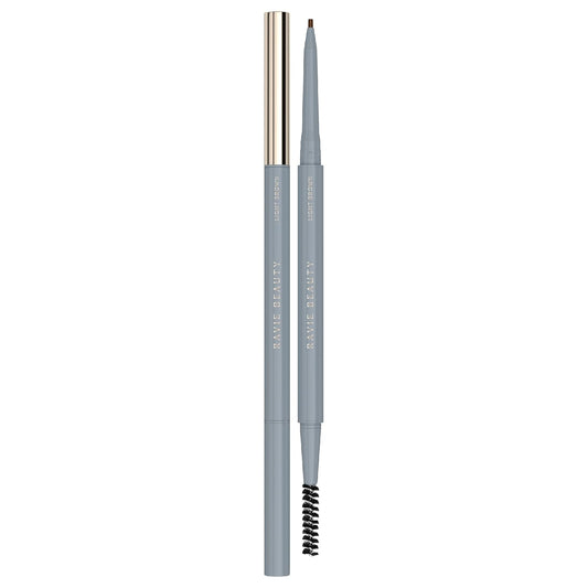 Easy Everyday™ Brow Pencil - Best Eyebrow Pencil for Women, Smudge Proof Hair-Like Strokes, 1.2mm Precision Tip with Spoolie, Vegan (Light Brown)