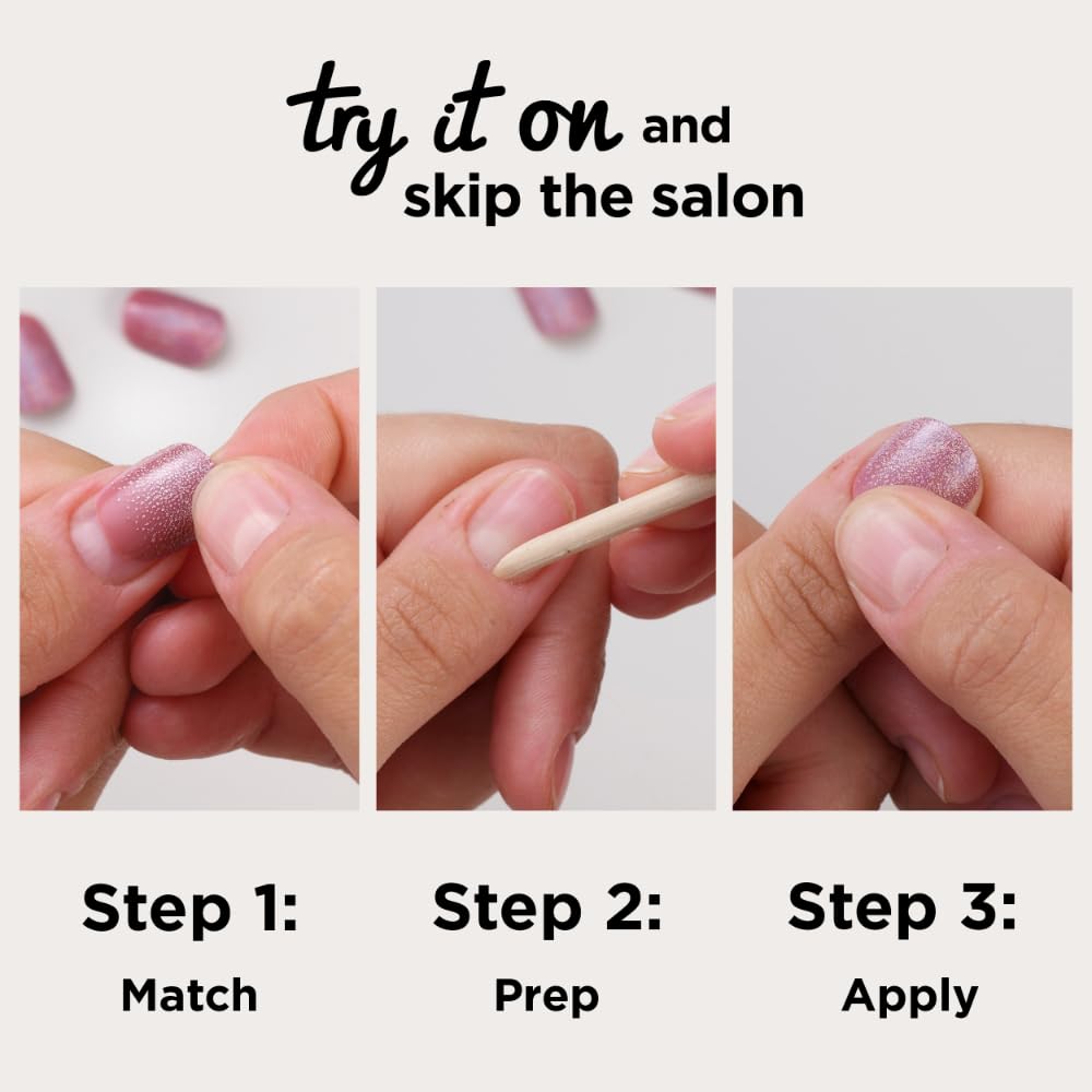 Sally Hansen Instant Cuticle Remover & I Heart You Press On Nails Kit - 15 Second Gel Formula with Aloe