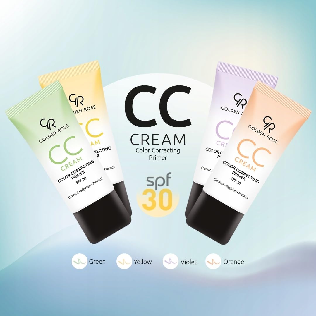 Golden Rose Makeup CC Cream Color Correcting Primer - (Green)