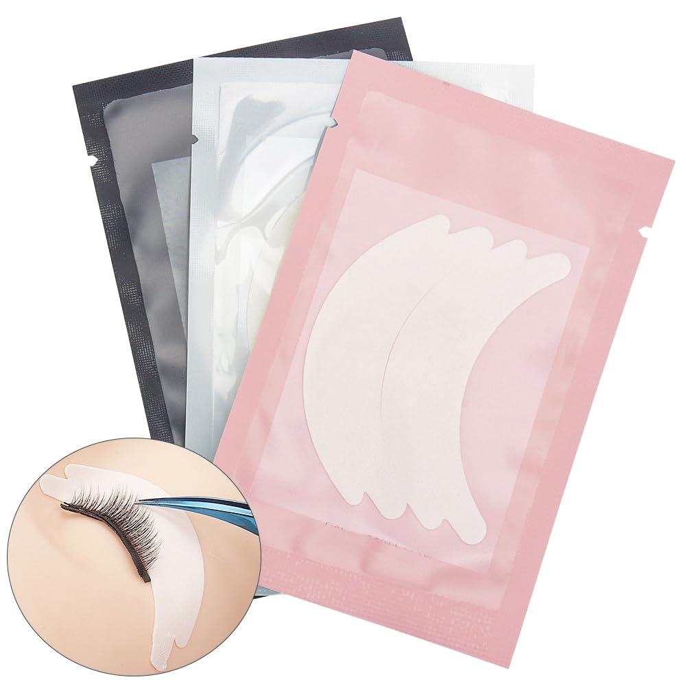 50 Pair Butterfly Under Eye Gel Pads Hydrogel Eye Patches For Eyelash Extension, Lint Free Under Hydrogel Eye Mask Pads Lash Extension Supplies (Black)