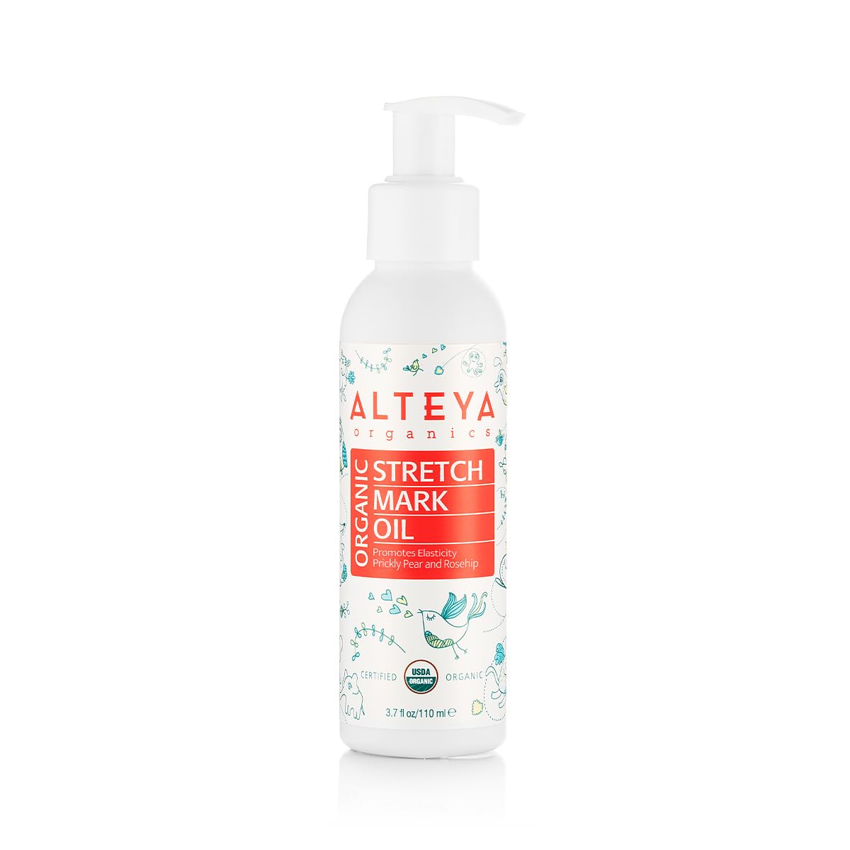Alteya Organics Organic Pregnancy Stretch Oil 3.7 Fl Oz/110mL