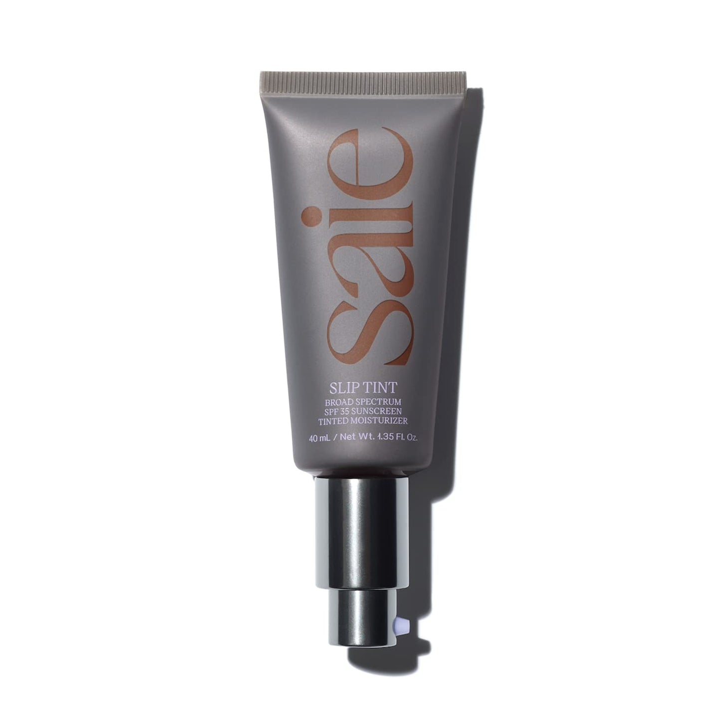 Saie Slip Tint SPF 35 Tinted Moisturizer - Light Coverage Moisturizer + Broad Spectrum Zinc Oxide Sunscreen with Hydrating Hyaluronic Acid - Shade Nine (1.35 oz)