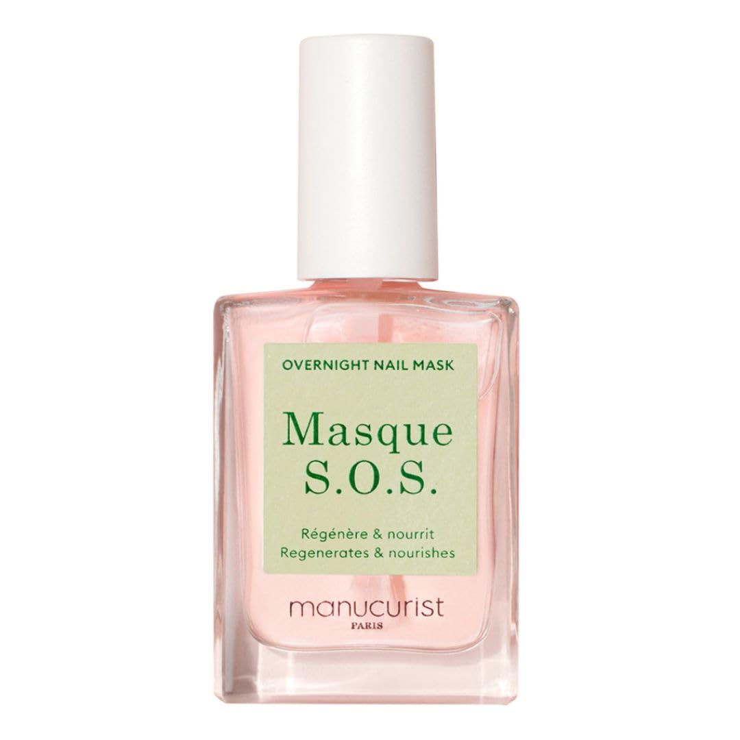 Manucurist SOS Nail Mask - Nail Care - Overnight Nail Mask - For Severely Damaged Nails - 80.5% natural plant based ingredients - 0.5 fl oz