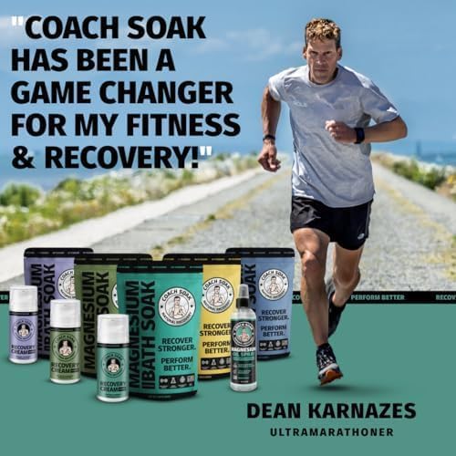 5 Pack Bundle: Coach Soak Recovery Bath Soak, Epsom Salt Bulk, Bath Salts Bulk, 5 Pack Bundle - Total of 15 Pounds (Mixed Bundle)