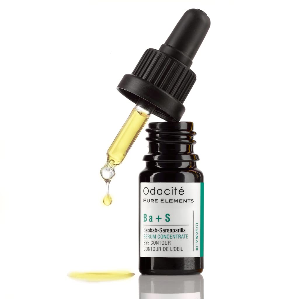 Odacité Brightening Serum Concentrate with Baobob for Anti Aging, Dark Circle, Puffiness, Wrinkles, Fine Lines and Under Eye Treatment - Vitamins A, E & F - 0.17 Oz