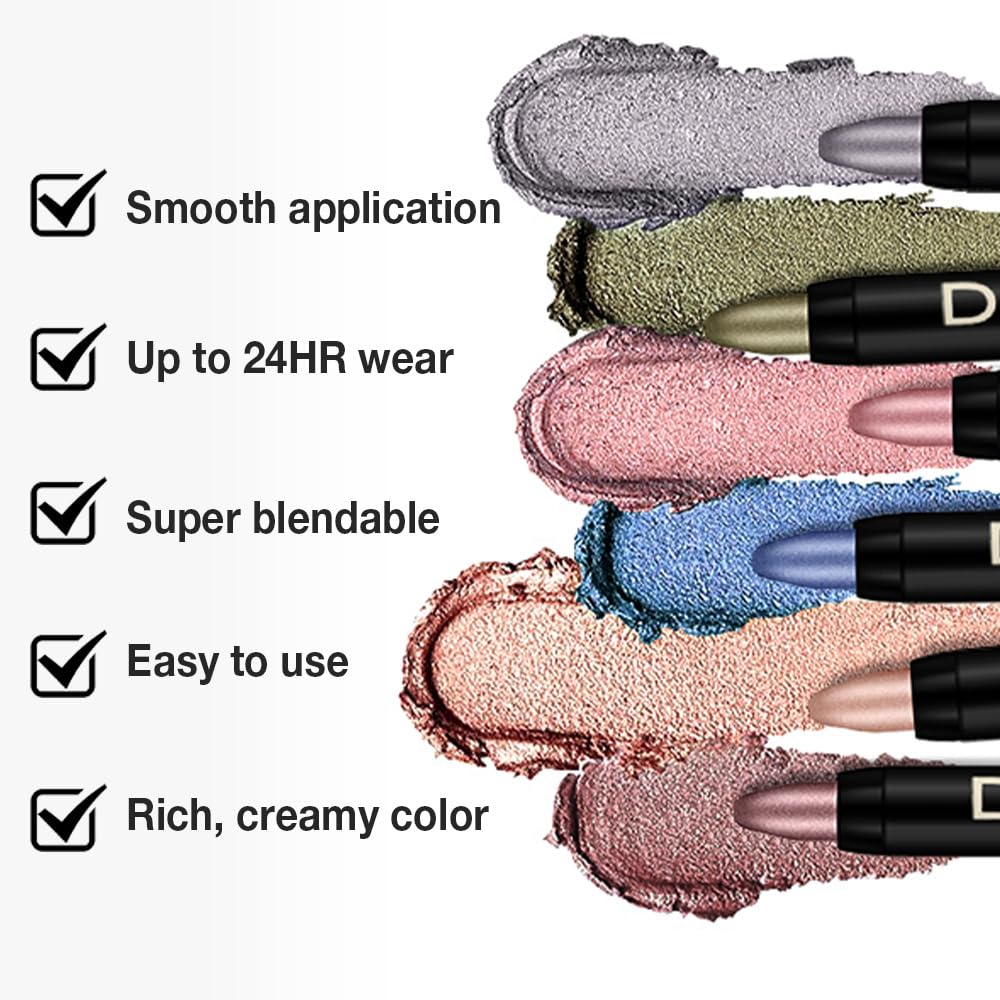 Brown Matte Cream Eye Shadow Stick Makeup for Women, Brown Matte Eyeliner Pencil Eyeshadow Brightener Stick for Eyes, Waterproof Eyeshadow Applicator Blendable sombras para ojos 75#