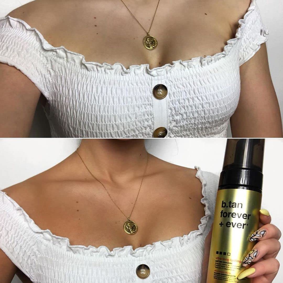 b.tan Ultra Long Lasting Self Tanner Mousse | Forever & Ever - Lasts Up to 11 Days, Fast, 1 Hour Express Sunless Tanning Foam, No Fake Tan Smell, Dark Bronze Glow, Vegan, Cruelty Free, 6.7 Fl Oz