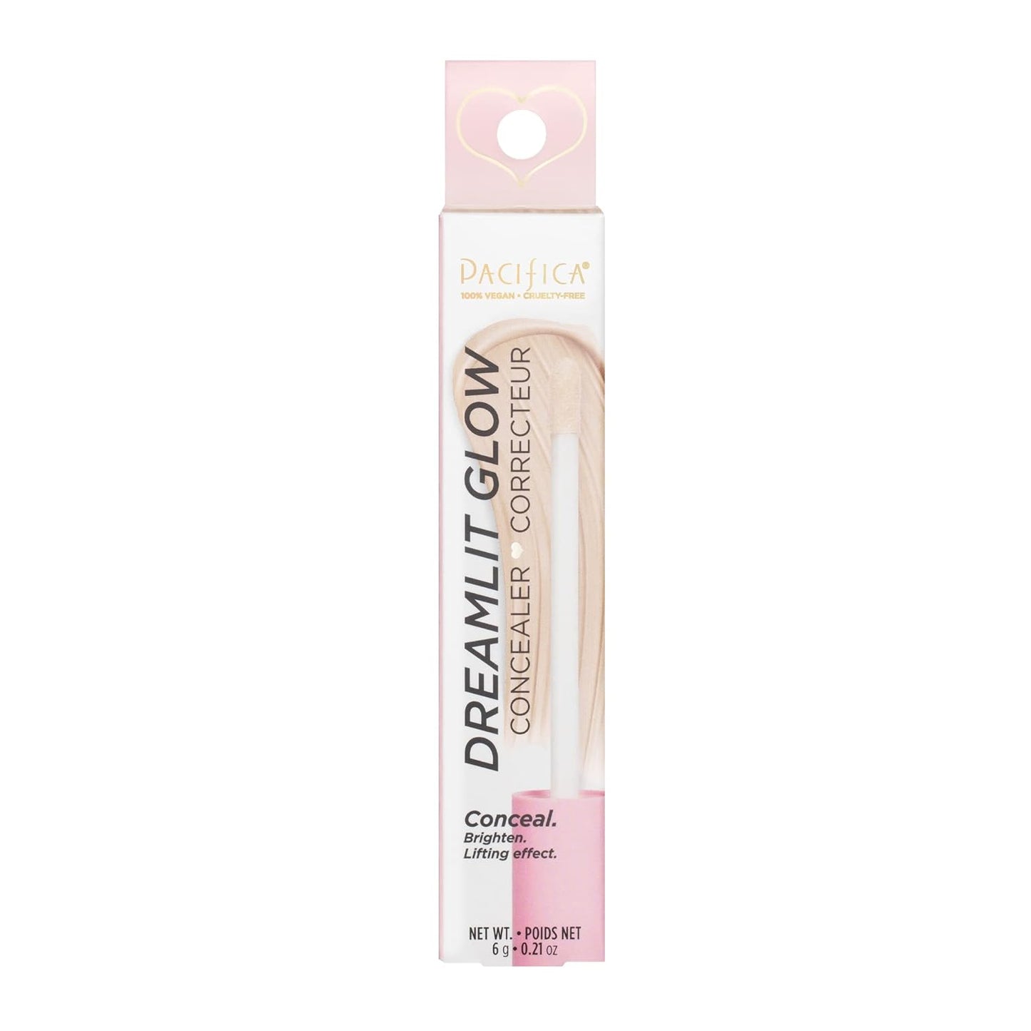 Pacifica Beauty DreamLit Glow Concealer - Shade 11, Makeup, Under Eye Brightener, Long Lasting, Dark Spot Corrector, Dark Circles, Color Corrector, Conceals, Squalane, Vegan, 0.21 oz (1 Count)