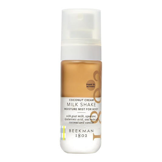 Beekman 1802 Milk Shake Body Mist - Coconut Cream 2 fl oz - Hyaluronic Acid, Jojoba Oil, Instantly Moisturizes, Hydrates & Softens, Good for Sensitive Skin, Cruelty Free