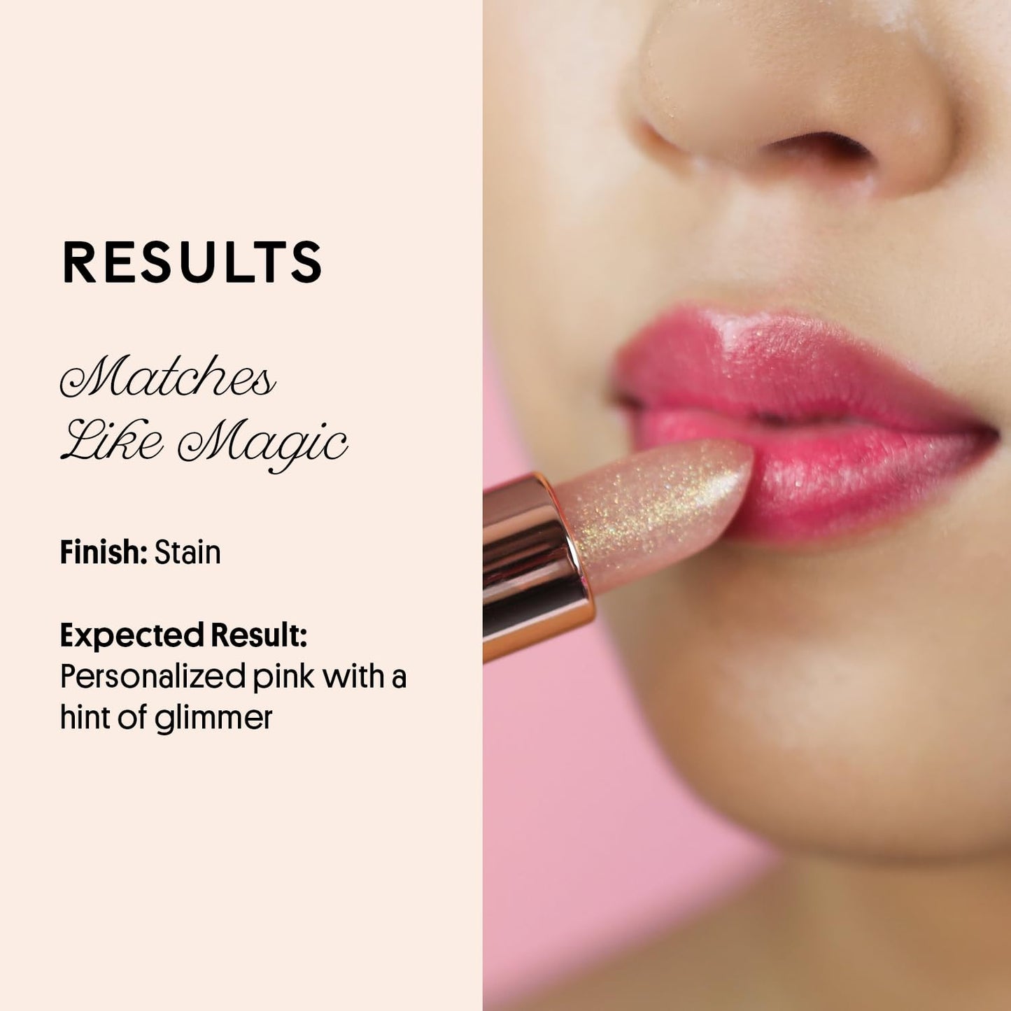 Winky Lux Rosé Glimmer Balm -Hydrating ph Lip Balm, Natural Pink Tint with pH Color Changing, Moisturize & Soften Lips While Leaving Sheer Pink Tint, with Vanilla Scent