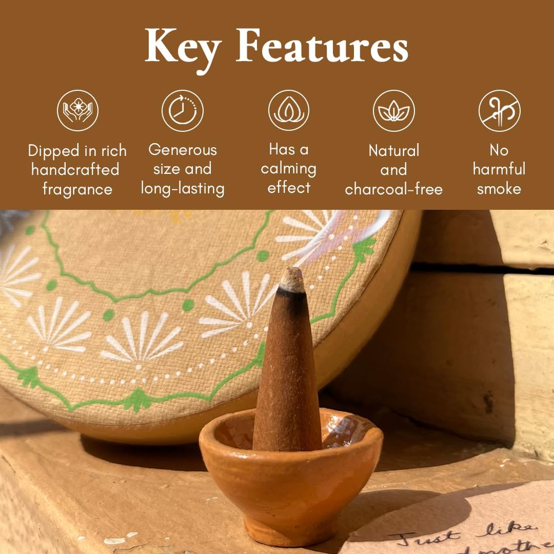 बूँद | Boond Fragrances Sandali Dhoop - Pure Sandalwood Incense Cones