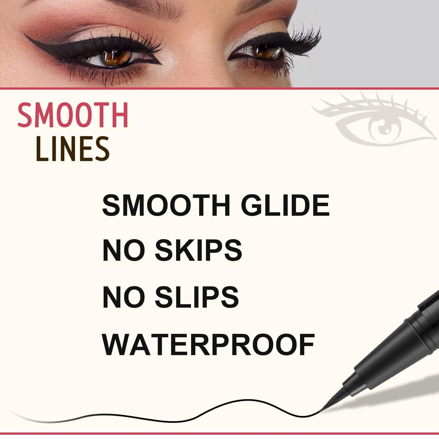 LAVONE Eyebrow Stamp Pencil Kit for Eyebrows Makeup, with Waterproof Eyebrow Pencil, Eyeliner, Eyebrow Pomade, and Dual-ended Eyebrow Brush - Soft Brown