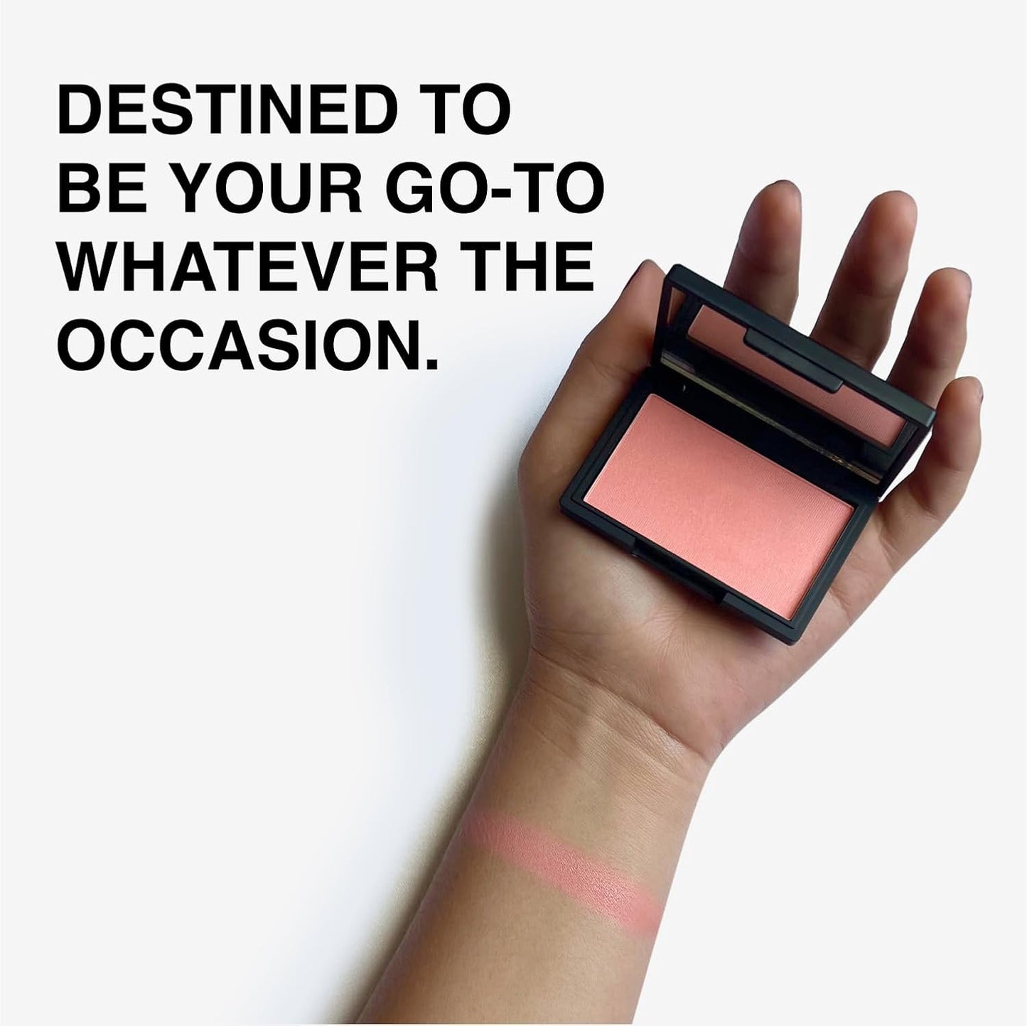 Makeup Powder Blusher - "Mixed Emotions" - 4g / 0.141oz - Pigmented, Buildable, Lightweight Powder Blush for a Radiant, Healthy, Natural Glow. Versatile Shades - Pink - Shimmer finish.
