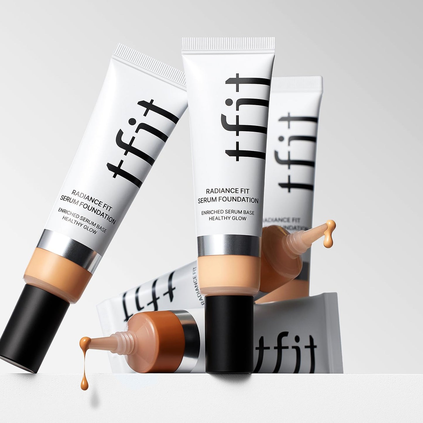 TFIT Radiance Fit Serum Foundation - Flawless Coverage, Dewy finish, Long-lasting Waterproof and sweatproof,Lightweight,Creamy Natural,1.05 Oz. (N13 Burnt, 1.05 Oz.)