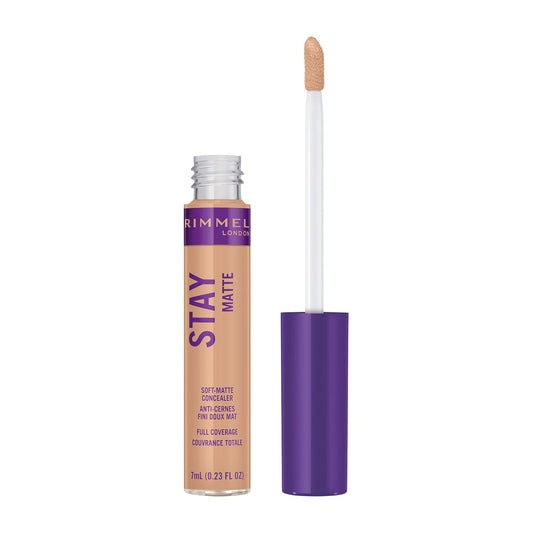 Rimmel London Stay Matte - 120 Vanilla - Concealer, 24-Hour Wear, Shine Control, Fights Free Radicals, 0.23oz