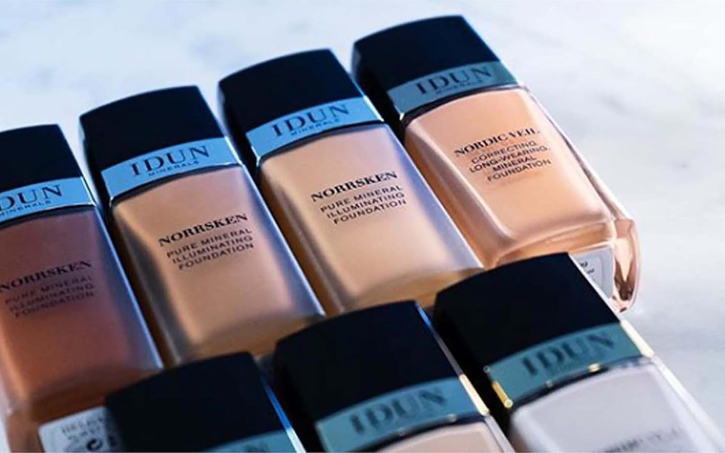 Liquid Norrsken Foundation - Silky Smooth Coverage - Luminous, Dewy Finish for Dry and Dull Skin - Water Resistant and Vegan Makeup - 225 Siv - Warm Dark Brown - 1.01 oz