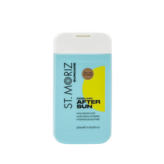 St Moriz Suncare Cooling After Sun Body Lotion with Self Tan Extender | After Sun Care Cooling Body Moisturiser with Hyaluronic Acid, Aloe Vera & Vitamin E | Vegan | 6.76 Fl. Oz
