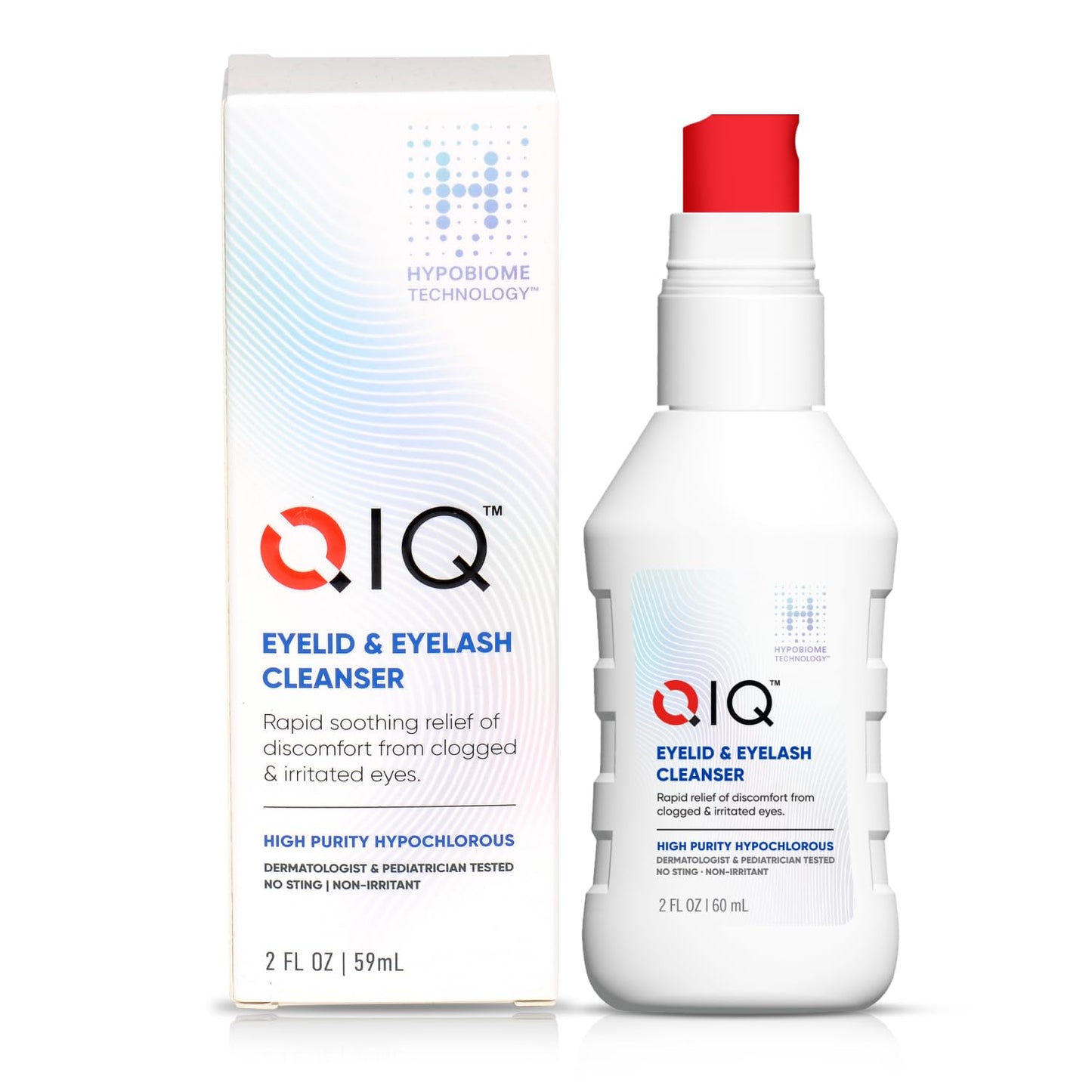 Eyelash and Eyelid Cleanser – High Purity Hypochlorous Eye Wash Solution, Lid and Lash Cleanser that Quickly Calms and Soothes Irritated, Clogged Skin (2oz)