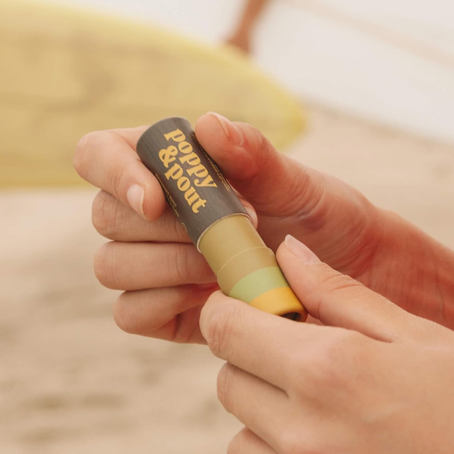 Poppy & Pout Midnight Mint Jumbo Lip Balm | All Natural Lip Balms & Moisturizers | Hydrates with Beeswax, Vitamin E, Organic Coconut Oil | Cruelty-Free | Lip Balm in Recyclable Cardboard Tube