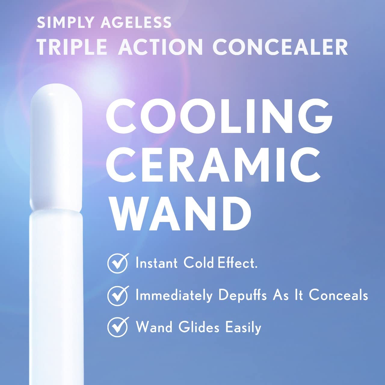 COVERGIRL Simply Ageless Triple Action Concealer, Ivory, Pack of 1