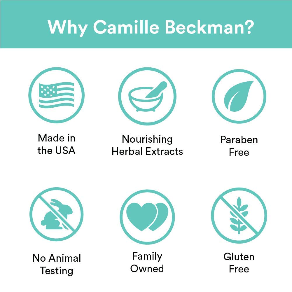 Camille Beckman Essentials Gift Basket, White Lilac, Glycerine Hand Therapy 6 oz, Silky Body Cream 13 oz, Hand and Shower Cleansing Gel 13 oz, Glycerine Soap 3.5 oz